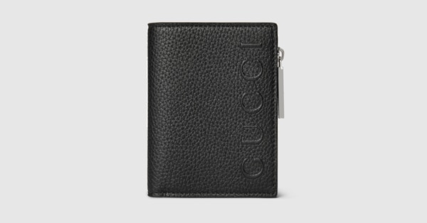ロゴ コインウォレット ・ブラック レザー | GUCCI公式