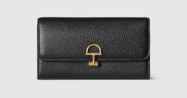 ☆開店セール☆ 未使用品 美品 グッチ レザー ロゴプレート コンチネンタル ☆開店セール☆ 未使用品 美品 グッチ レザー ロゴプレート