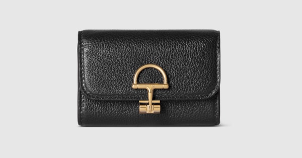 グッチ ソフトビット〕カードケース ・ブラック レザー | GUCCI公式