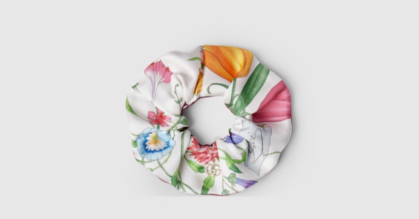 GUCCI GG シルク シュシュ 国内直営**GUCCI** GG シルク シュシュ 2点セット Giftにも