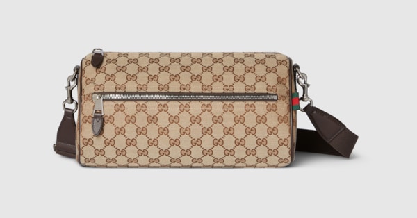 【GUCCI】GGキャンバス スモール ボストンバッグ 834455FAEPT GGキャンバス スモール ボストンバッグ ベージュ＆ブラウン GG
