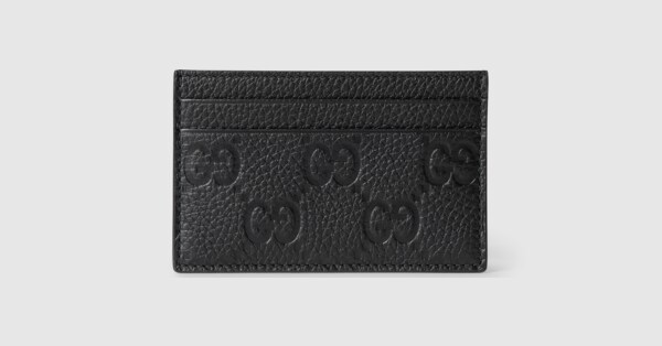グッチ インプリント〕カードケース ・ブラック GGレザー | GUCCI公式