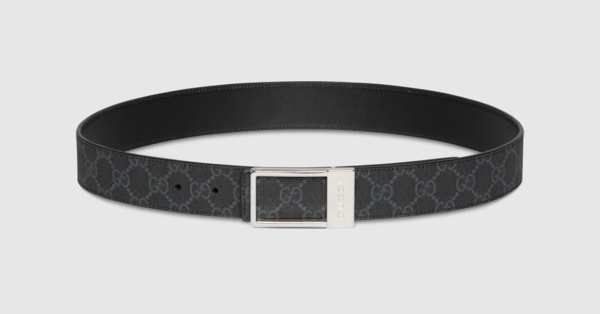 GUCCI レザーベルト リバーシブル レザー ベルト（インターロッキングG バックル