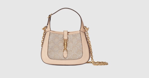 Jackie 1961 Mini-Tasche aus Eidechsenleder in puderrosa | GUCCI® DE