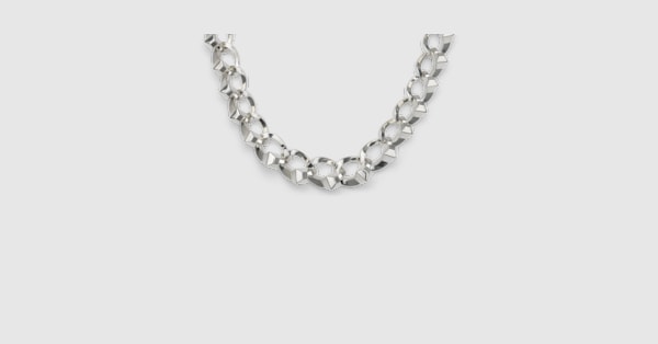 Chiodo chunky intertwined necklace in 925 sterling silver