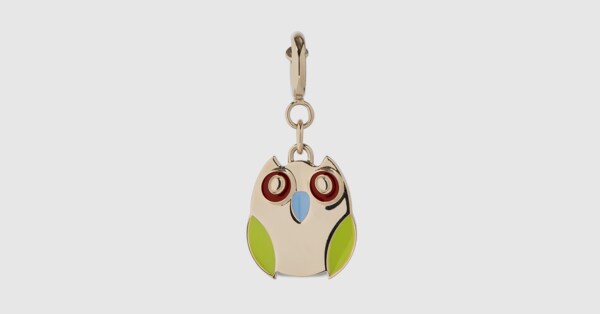 オウル（ふくろう）シェイプ バッグ チャームマルチカラー