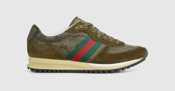 GUCCI グッチ●Re-Motion GGキャンバス 軽量メンズスニーカー Men's Gucci Re-Motion sneaker in black Original GG canvas