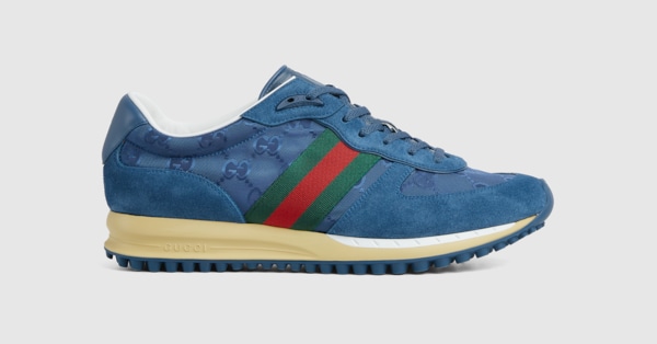 スニーカー Gucci Camel Gg Fabric And Suede Re-Motion Sneakers Men's Gucci Re-Motion sneaker in camel Original GG canvas
