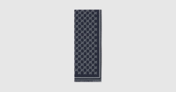 【GUCCI】GGジャカードウールスカーフ グッチ 小物ダブルジャカードGGウール スカーフ | GUCCI公式