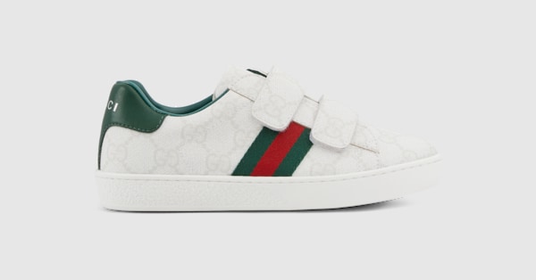 Children's Ace sneaker in white GG Supreme canvas | GUCCI® US