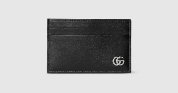GUCCI ダブルG カードケース ウォレット ダブルG カードケースウォレットブラック レザー | GUCCI公式