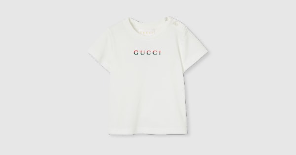 ベビー〕エンブロイダリー コットン Tシャツ ・ホワイト | GUCCI公式