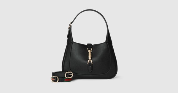 Gucci Jackie 1961 medium bag in black leather | GUCCI® US