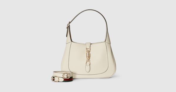 Gucci Jackie 1961 medium bag in ivory leather | GUCCI® AE