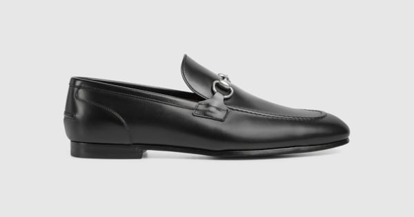 GUCCI 〔ヨルダーン〕 レザー ホースビット ローファー ヨルダーン〕メンズ ホースビット ローファー ・ブラック レザー