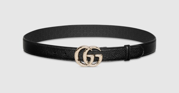 ベルト i GG MARMONT THIN BELT GG Marmont thin belt in black leather | GUCCI® US