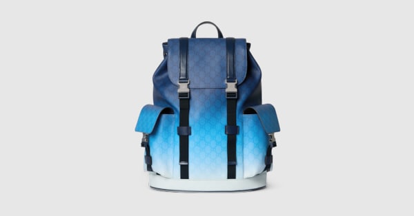 GUCCI*Chroma GG ブルーグラデモノグラム バックパック リュック グラデーション スモール クロスボディバッグブルー