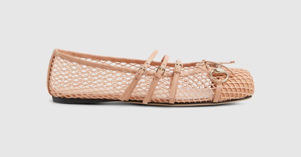 〈GUCCI〉グッチ ホースビットウィメンズフラットバレエシューズ グッチ ホースビット〕ウィメンズ フラットバレエシューズグッチ