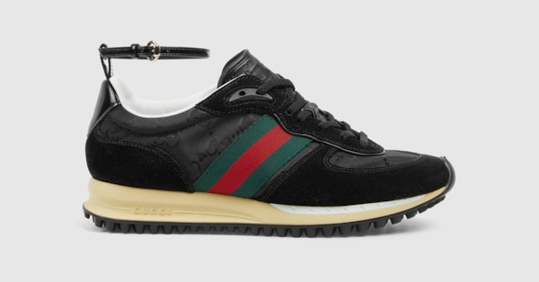 【GUCCI】グッチ リモーション スニーカー Women's Gucci Re-Motion sneaker in acid green GG nylon