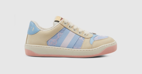 スニーカー Gucci SCREENER SNEAKERS GUCCI Screener embellished canvas and leather sneakers | NET