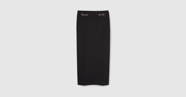 GUCCI スカート デニム　インターロッキング　フレア レディース ジーンズ | デニムスカート | GUCCI公式
