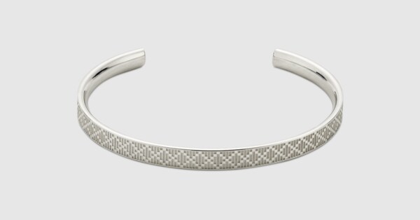 グッチ ディアマンテ〕カフブレスレット ・スターリングシルバー