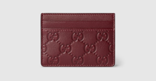 GUCCI 赤 レザー ノートカバー GGパターン ✨【GUCCI グッチ】GG柄 レザー 手帳カバー／システム手帳