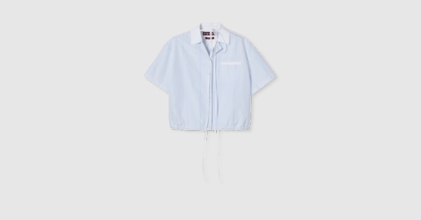 美品❗️正規品❗️GUCCI カシミヤコットンニット イタリア製 GUCCI グッチ Gランバス Vネック 長袖ニット CA37394 CA14517