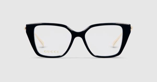 Cat eye optical frame in black | GUCCI® US
