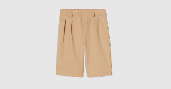 チルドレンズ〕コットン ジョギングパンツベージュ | GUCCI公式