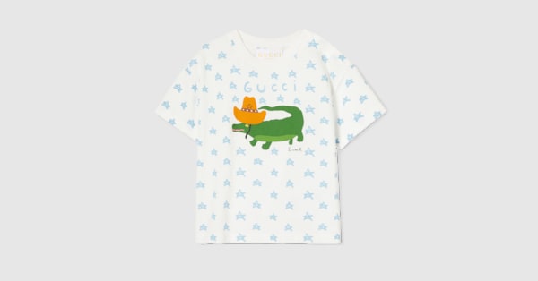 ベビー〕プリント コットン Tシャツホワイト | GUCCI公式