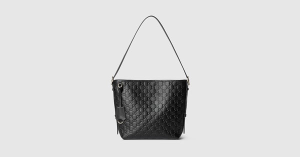 GUCCI ONE SHOULDER BAG GG柄 BLACK GUCCI ONE SHOULDER BAG GG柄 BLACK