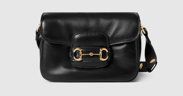 E16◆ GUCCI グッチ HORSEBIT ホースビット1955 ショルダー グッチ ホースビット 1955〕ミニ ショルダーバッグブラック