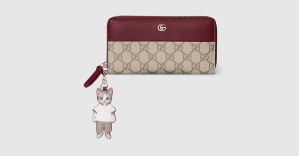 新品未使用品★GUCCI×ヒグチユウコ【ウォレットチェーン】★ 日本限定 ヒグチユウコ バイカラー ジップアラウンドウォレット