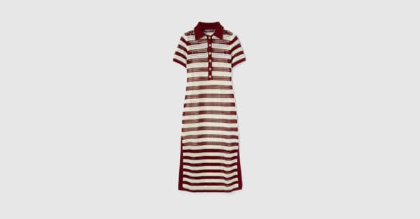 未使用HIBISCUS-REDZIPUP POLO KNITFREE TIGHT Striped shirt, Soft Pink - Sisley