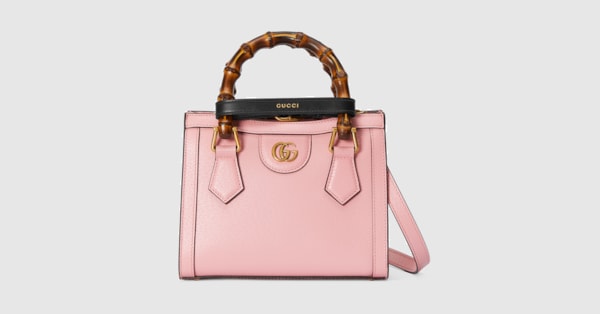 【ラッピング無料】 グッチ ダイアナ〕スモール GUCCI公式 | レザー トートバッグピンク バッグ