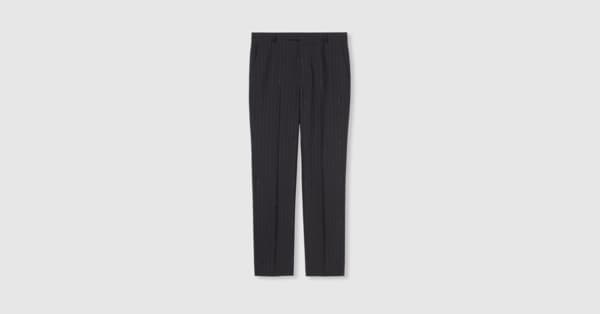 【関税込み】GUCCI WOOL TROUSERS WITH GUCCI BIRDS LABEL 2025 collections - Trousers WOMAN GUCCI - Ancote