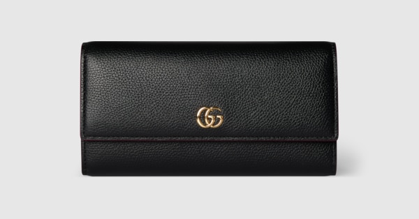 【GUCCI】コンチネンタル GG MARMONT バイカラー ウォレット ダブルG バイカラー コンチネンタルウォレットベージュ