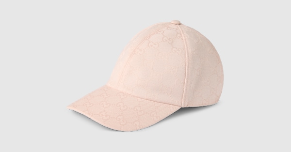 GG cotton canvas baseball hat in light pink | GUCCI® US