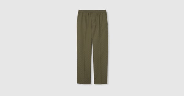 GG canvas pant in forest green | GUCCI® US