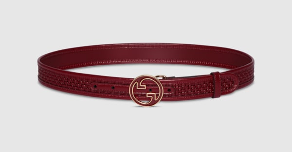 ベルト GUCCI GUCCI BLONDIE ROSSO ANCORA LEATHER BELT GUCCI Gucci Blondie Rosso Ancora leather belt | TheDoubleF