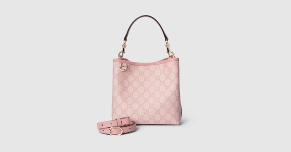【送料無料】GGエンブレムミニ バケットバッグ ブラック Gucci ミニGGエンブレム バケットバッグ | ブラック | FARFETCH JP