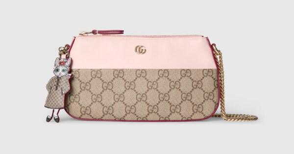 グッチ GUCCI × 樋口裕子 GGスプリーム ショルダーバッグ 日本限定 ヒグチユウコ スモール ショルダーバッグベージュ