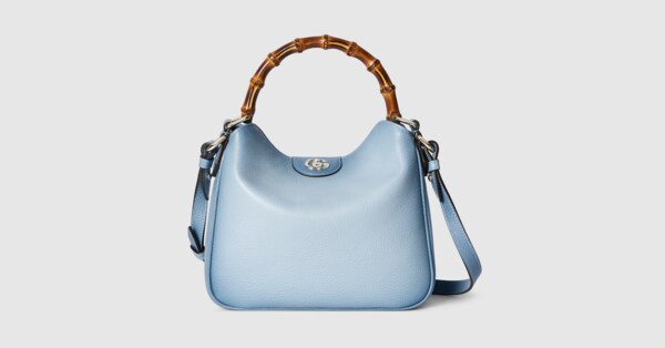 ショルダーバッグ・ポシェット GUCCI DIANA SMALL LEATHER SHOULDER BAG BLUE Gucci Diana small shoulder bag in gradient blue leather