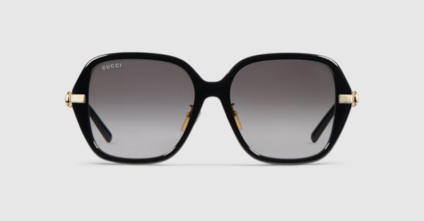 Specialized fit sunglasses in black | GUCCI® US