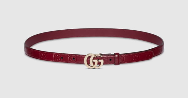 ベルト GUCCI GUCCI BLONDIE ROSSO ANCORA LEATHER BELT GUCCI Gucci Blondie Rosso Ancora leather belt | TheDoubleF