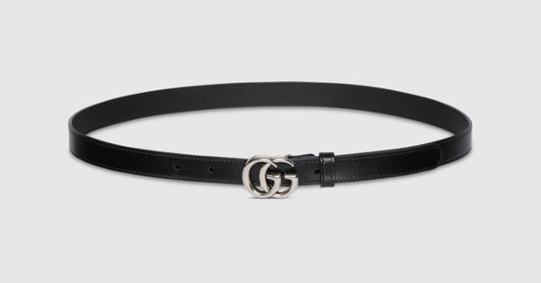 【関税&送料込】Gucci Gg Marmont Thin Reversible Belt Reversible GG Marmont thin belt in beige GG Supreme and red