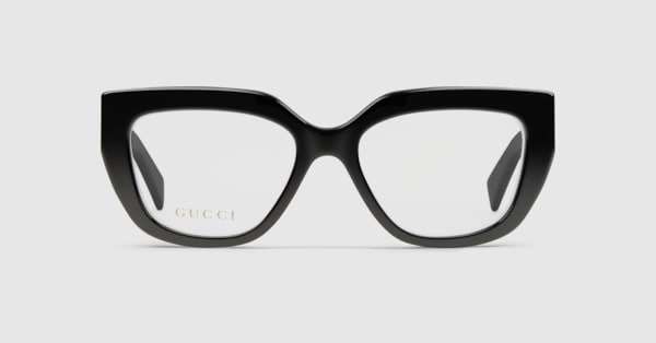 Cat-eye optical frame in black | GUCCI® US
