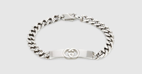 Gucci Interlocking chain bracelet in 925 sterling silver | GUCCI® US