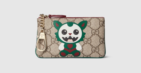 GUCCI☆財布&キーケース Gucci Besties〕ジップ キーケース ・ベージュ GG ファブリック